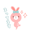 使える★うさくま★パステル（個別スタンプ：3）