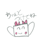 マスクのきもち （ひなちゃん7才 : 作）（個別スタンプ：3）