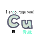 手描きシリーズ 化学 炎色反応（個別スタンプ：4）