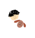愛犬はちみつとぼくちゃん（個別スタンプ：1）