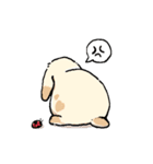 モフモフのうさぎちゃん（個別スタンプ：4）