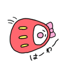 姫だるまちゃん（個別スタンプ：9）