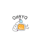 白い異星人（個別スタンプ：3）