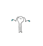 白い異星人（個別スタンプ：21）