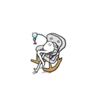 白い異星人（個別スタンプ：24）
