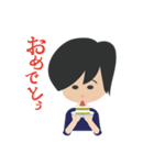 女の子の日常スタンプ1（個別スタンプ：2）