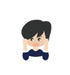 女の子の日常スタンプ1（個別スタンプ：4）
