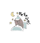 タレ目なクマさん（個別スタンプ：4）