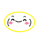 吹き出し風 顔文字1（個別スタンプ：3）