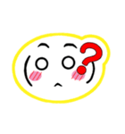 吹き出し風 顔文字1（個別スタンプ：7）