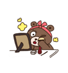クマさんの平凡な日常（個別スタンプ：5）