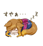 絵描き狼のスタンプ（個別スタンプ：9）