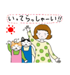 女の子と猫たちの冒険（個別スタンプ：21）