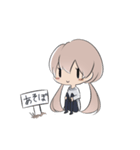 シンプルがーる（個別スタンプ：32）
