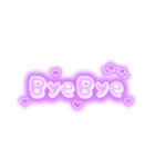 ♡量産型文字スタンプ♡濃い紫（個別スタンプ：38）