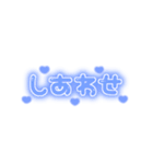 ♡量産型文字スタンプ♡濃い青（個別スタンプ：28）