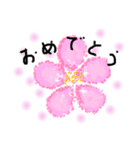 点描のお花スタンプ（個別スタンプ：1）