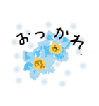点描のお花スタンプ（個別スタンプ：3）