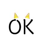 シ、シンプル（個別スタンプ：7）