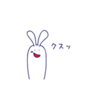 目が小さなウサギ2_日本語（個別スタンプ：14）