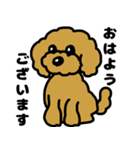 マスクde日常(トイプードル)（個別スタンプ：7）