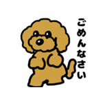 マスクde日常(トイプードル)（個別スタンプ：15）