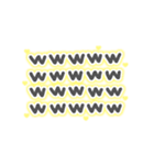 ♡量産型文字スタンプ♡濃い黄色（個別スタンプ：12）