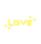 ♡量産型文字スタンプ♡濃い黄色（個別スタンプ：18）