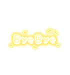 ♡量産型文字スタンプ♡濃い黄色（個別スタンプ：38）