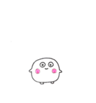 白くて丸い生き物（個別スタンプ：1）