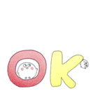 白くて丸い生き物（個別スタンプ：4）