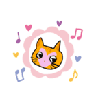 ハート猫ぷっぷる（個別スタンプ：1）