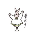 割烹着アニマル（個別スタンプ：32）