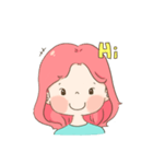ピンク トークトーク（個別スタンプ：1）