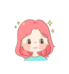 ピンク トークトーク（個別スタンプ：4）