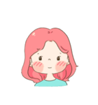 ピンク トークトーク（個別スタンプ：6）