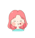 ピンク トークトーク（個別スタンプ：7）