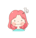 ピンク トークトーク（個別スタンプ：9）
