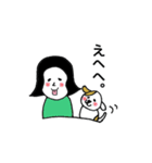 犬とおかっぱ子。（個別スタンプ：22）