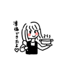 ゆるくてかわいい女の子（個別スタンプ：6）