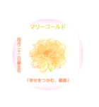 4月、誕生日の花 花言葉つき（個別スタンプ：22）