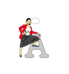 アルファベット女子（個別スタンプ：1）