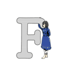 アルファベット女子（個別スタンプ：6）
