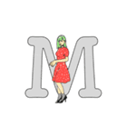 アルファベット女子（個別スタンプ：14）