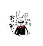 覚悟シロウサギのスタンプ（個別スタンプ：4）
