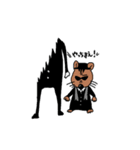 覚悟シロウサギのスタンプ（個別スタンプ：5）