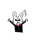 覚悟シロウサギのスタンプ（個別スタンプ：7）