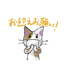 気づかいマスク猫（個別スタンプ：17）