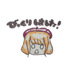 ベレー帽の少女       さち子ちゃん（個別スタンプ：6）