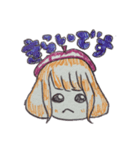 ベレー帽の少女       さち子ちゃん（個別スタンプ：8）